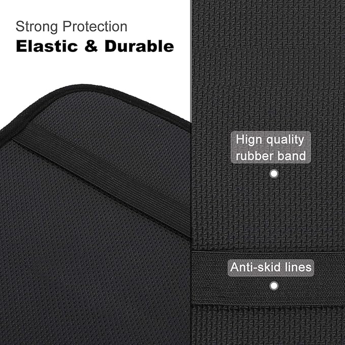 Universal Car Handrail Box Cushion for Black and White Houndstooth Auto Center Console Armrest Cover Pad Comfort, Fit Armrest Box Cover Car Accessories for Most Vehicle SUV Truck