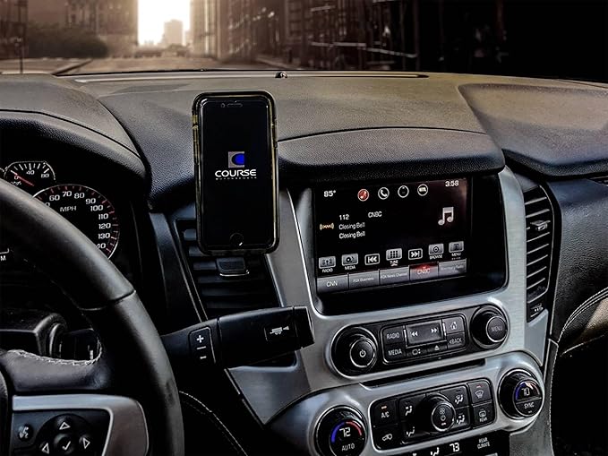 Course Motorsports Direct Fit Phone Mount - Chevrolet/GMC Tahoe, Yukon, Suburban (2015-2020) - Dual - Magnetic - Compatible with MagSafe