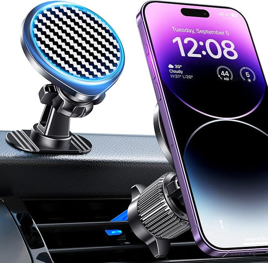 for Magsafe Car Mount [Strong Magnets] Magnetic Phone Holder for Car Vent Dashboard [Hands Free] Cell Phone Holder Car Mount for iPhone 15 14 13 Pro Max Pro Mini for MagSafe Case All Phones