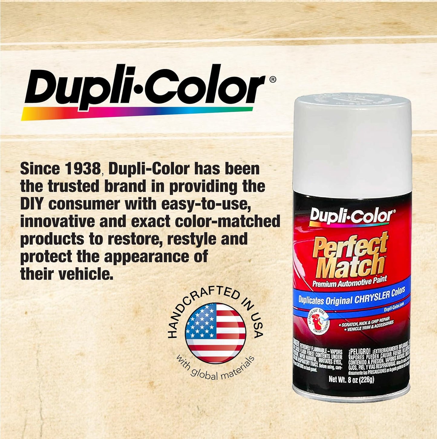 Dupli-Color ACC0432 Scratch Fix All-In-1 Exact-Match Automotive Touch-Up Paint – Chrysler Cool Vanilla – 0.25 oz. Paint Pen