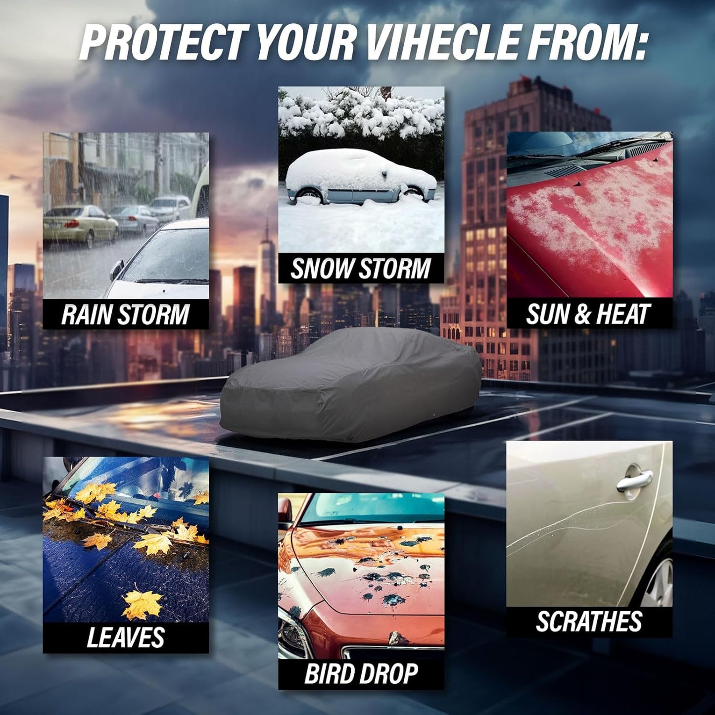 Supreme Full Car Cover - Semi Custom Fit for Blazer 1995-2005 SUV 4-Door | All-Weather Protection: Waterproof, Dustproof, Windproof, UV-Resistant | Includes Accessories