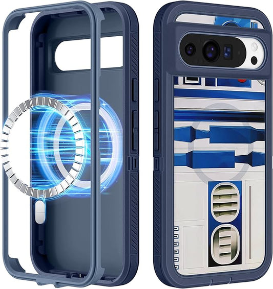 for Google Pixel 9 Case/Pixel 9 Pro Case - Compatible with MagSafe Women Cute Girls Magnetic Protective Cover Teen Boys Cool Unique Design Heavy Duty Shockproof for Pixel 9/9 Pro Phone Case