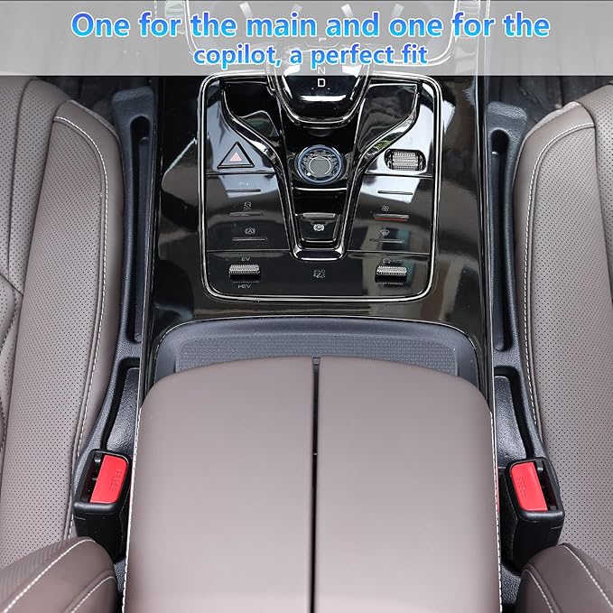 【Compatible with Kia K4 K5】 Seat Gap Filler,No Drop Seat Guard Compatible with Kia K4 K5,Drop Seat Guards for Cars(2Pcs),Emergency Keychain Car Escape Tool(2Pcs)