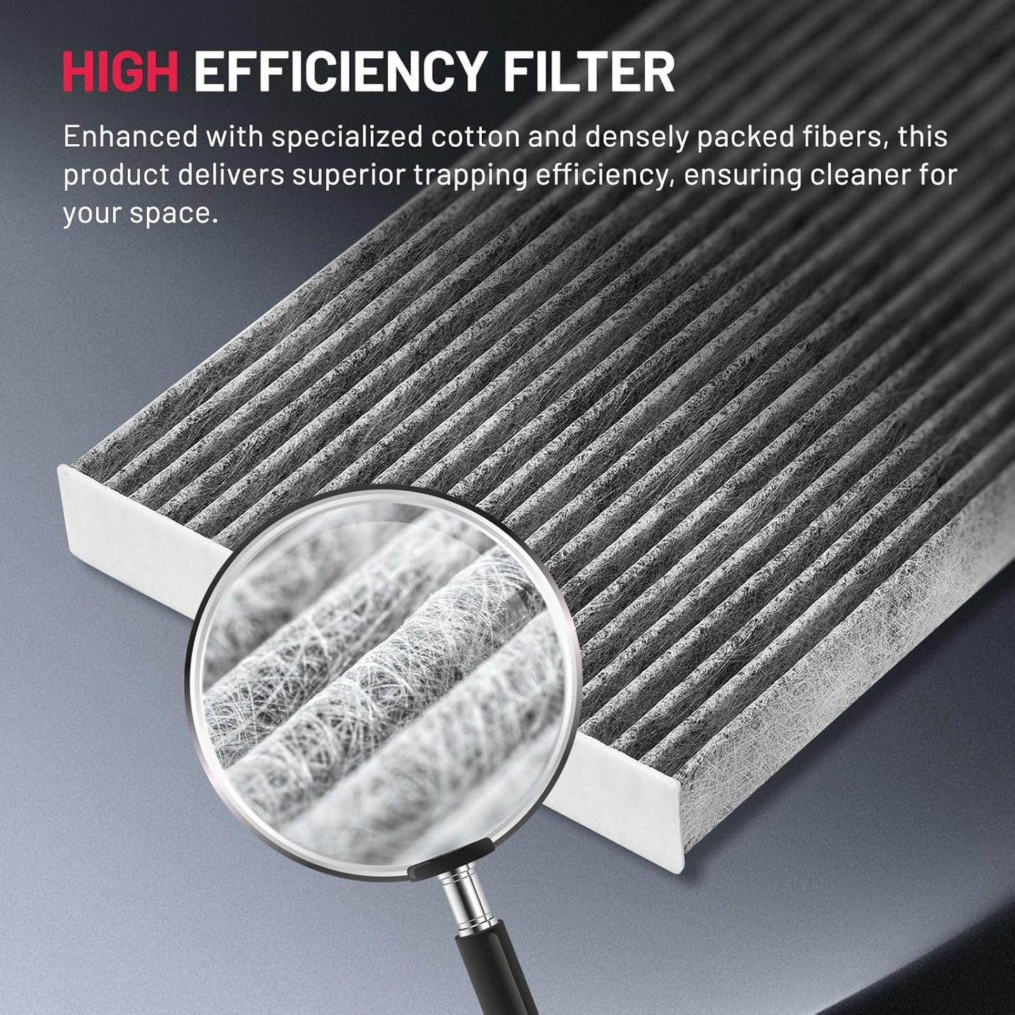 BDFHYK Cabin Air Filter with Activated Carbon Compatible with Kia Soul 2010 2011 2012 2013, Replace# CF10776, 971332K000, Easy to Install