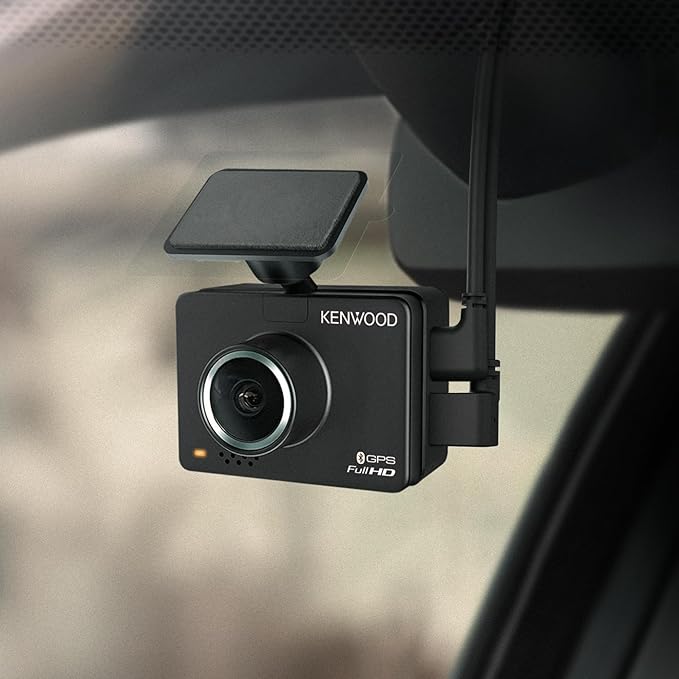 KENWOOD DRV-A310W GPS Dash Cam, Full HD Dashboard Camera, WDR/HDR Car Camera with Bluetooth & Wi-Fi Connectivity, G-Sensor, Collision Detection, Optional Rear Camera Support