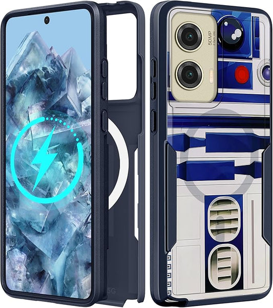 for Moto G Stylus 5G 2024 Case - Compatible with MagSafe Women Girls Boys Cute Magnetic Phone Cover Cool Blue Unique Heavy Duty Shockproof Design for Motorola Moto G Stylus 5G 2024 Cases