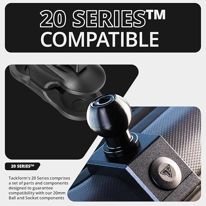 Tackform Link Phone Mount with Top Dash Clip - Compatible with 2021-2025 Ford Bronco | Aluminum | Zero Slip, Anti-Scratch | Universal Magnetic Phone Holder | 2" Arm | Red | (NOT MAGSAFE Compatible)