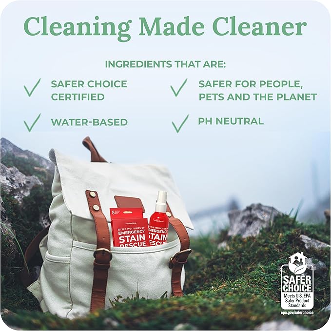 Emergency Stain Rescue Stain Remover Spray - Spray & Wash Treater for Clothes - Carpet Stain Remover & Wine Carpet Cleaner - No Added Phosphates - 4 Fl Oz, Pack of 1