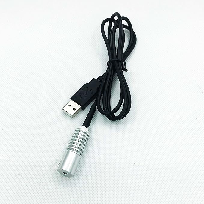 Side Glow Fiber Optic USB Light Source - Illuminator Fiber Lamp - 5V, Yellow, 8mm