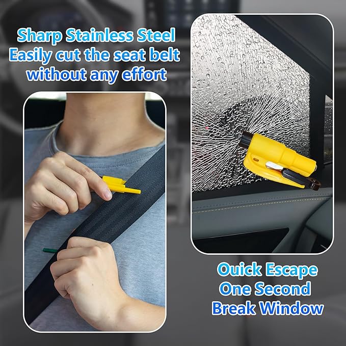 【Compatible with Honda Accord】 Seat Gap Filler,No Drop Seat Guard Compatible with Honda Accord,Drop Seat Guards for Cars(2Pcs),Emergency Keychain Car Escape Tool(2Pcs)