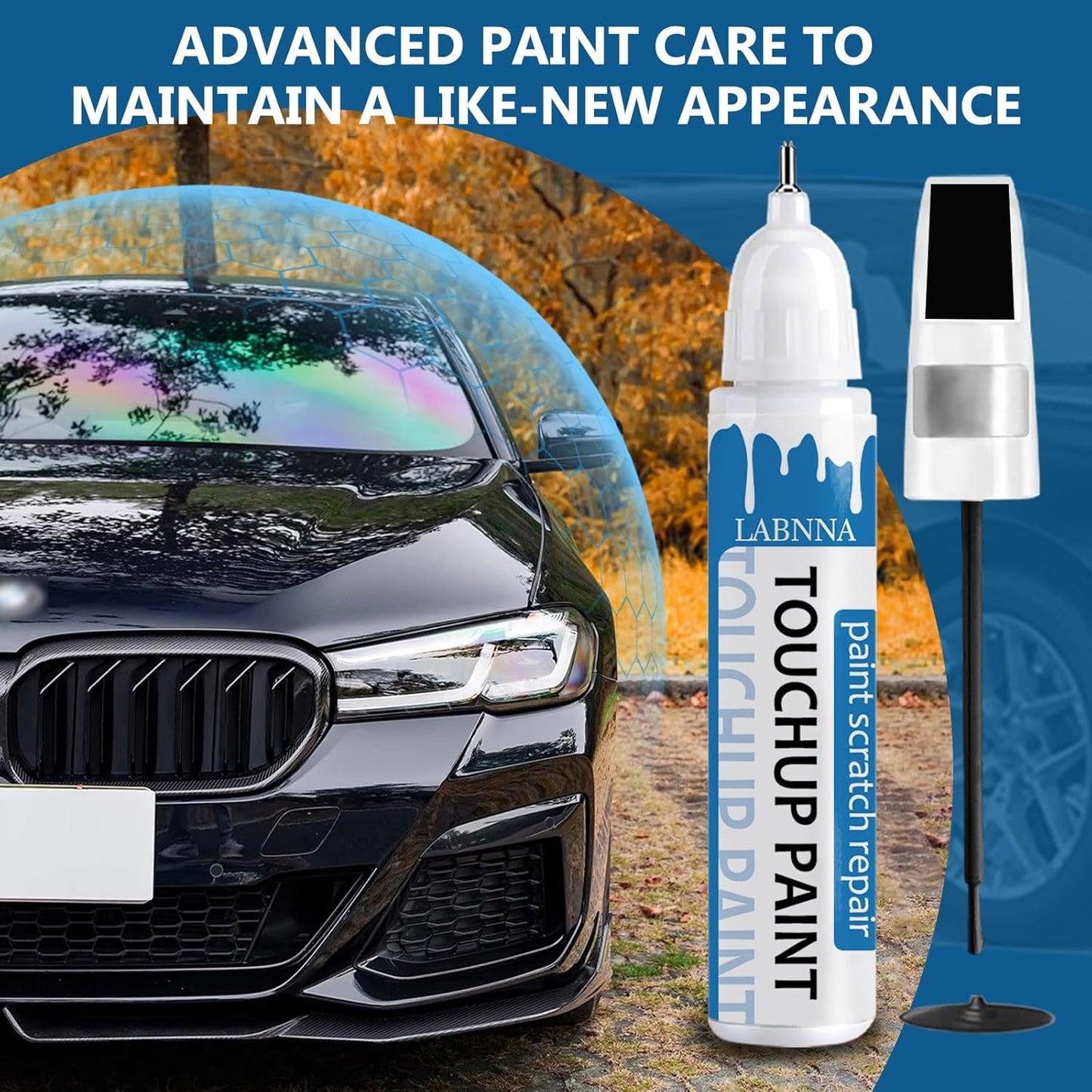 Magnetic Gray Metallic (1G3) Touch Up Paint for Toyota-Exact Match 2 in 1 touchup Paint Pen for Chips and Nicks Repair Car Paint Scratch Repair Kit