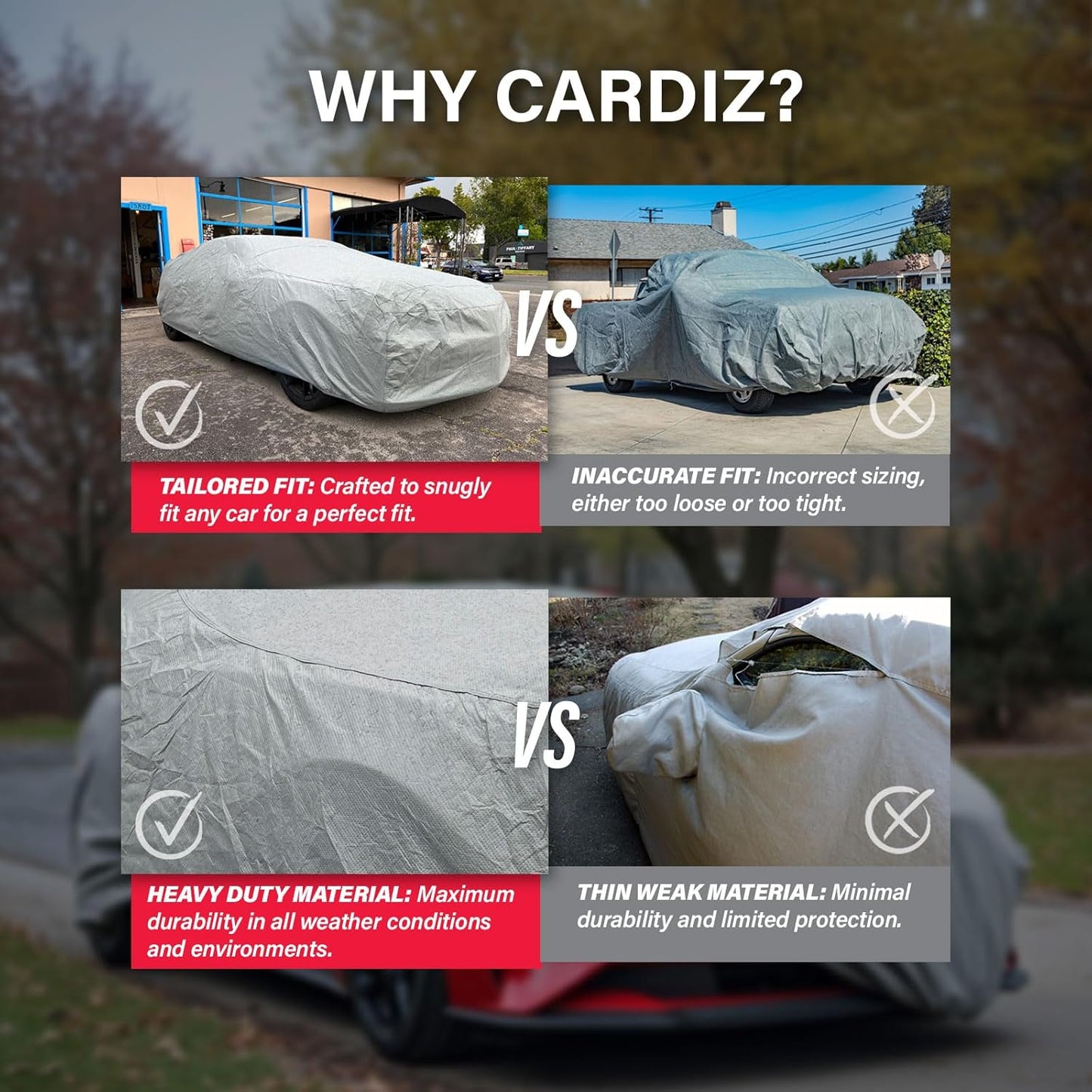 Supreme Full Car Cover – Semi Custom Fit | Dustproof, Windproof, UV Protection, Breathable & Durable All-Weather Protection | Fits Volkswagen Phaeton 2004 2005 2006 Sedan 4-Door