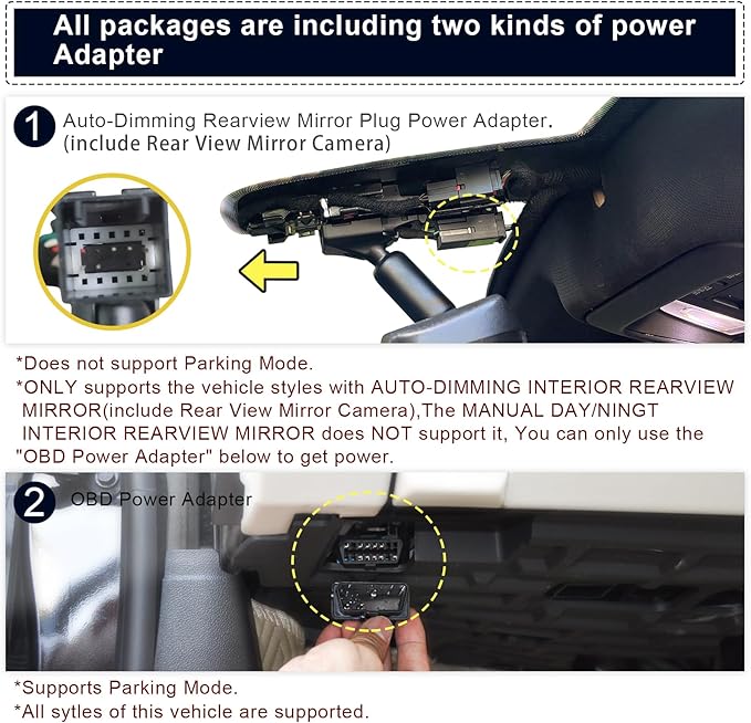Mangoal 4K Dash Cam for Cadillac Escalade/Escalade ESV 2015-2020(Model C), Base Standard Premium Luxury, Model B & Model C Have Same Models Years but Vehicle Sensor Cover are Different, 64GB Card
