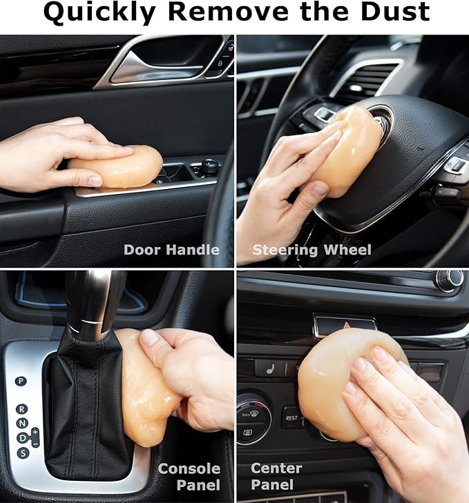 TICARVE Cleaning Gel for Car Detail Putty Car Vent Cleaner Putty Gel Detail Auto Tools Car Interior Cleaner Cleaning Mud for Car and Keyboard Cleaner Slime 2024 Upgrade