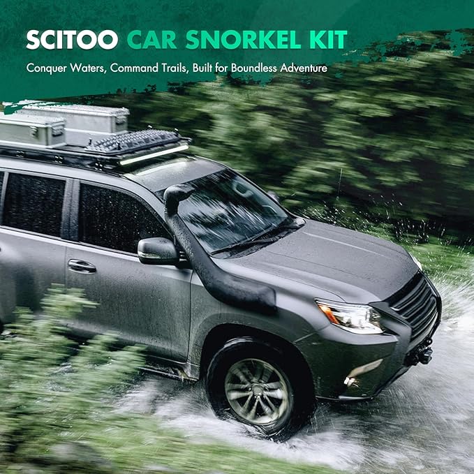 SCITOO Car Snorkel Head Universal 3.5" Mushroom Head Pre-filter 3.5 inch Air Ram Head For Most Cars Trucks,SUV,ATV,RV,Jeep,Off Road,4X4