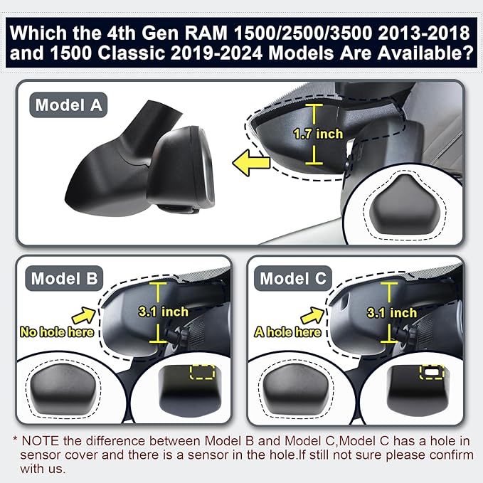 Mangoal Front 4K & Rear 1080P Dash Cam Custom Fit for Dodge RAM 1500/2500/3500 2019 2020 2021 2022 2023 2024 (Model D), Rebel Big Horn Laramie, UHD 2160P Video, OEM Look App & WiFi,128GB Card