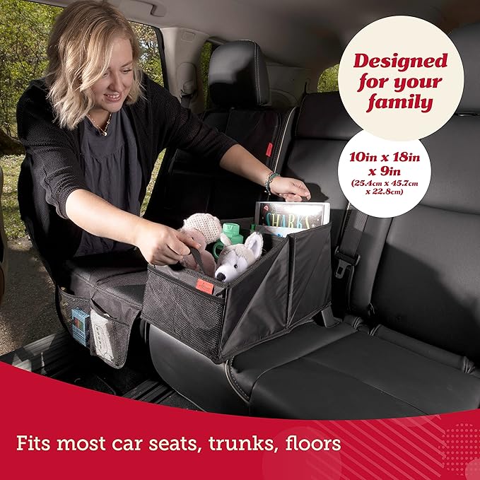 Lusso Gear Car Seat Organizer for Front or Backseat - Great for Adults & Kids, Features 9 Storage Compartments for Toys, Magazines, Tissues, Maps, Books, Documents, Games & More (Planets)