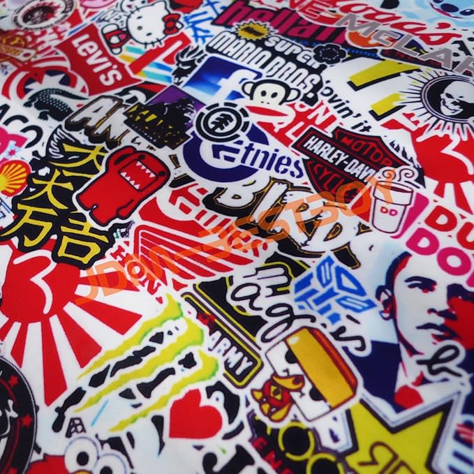 Free Tool Kit EZAUTOWRAP ES Bomber Hellaflush Anime Cartoon Car Vinyl Wrap Sticker Decal Air Release - 60"X540" (5FT X 45FT)