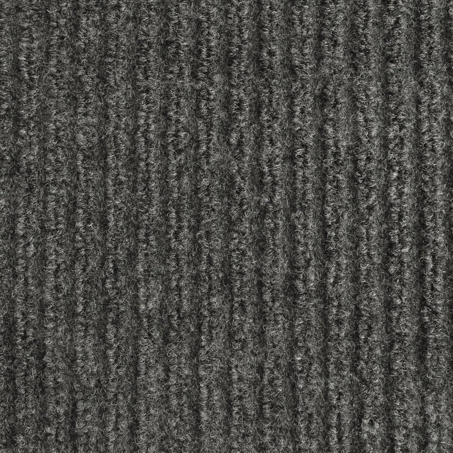 iCustomRug Spartan Weather Warrior Duty Indoor/Outdoor Utility Ribbed in 3ft,4ft,6ft Widths 70 Custom Sizes with Natural Non-Slip Rubber Backing 4'X76' in Charcoal