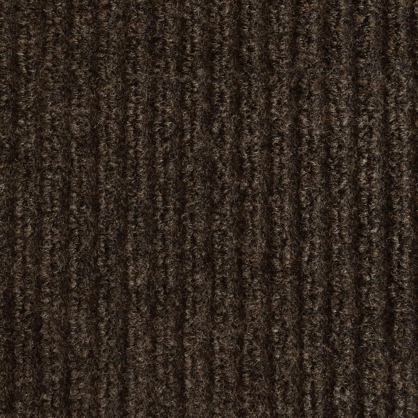 iCustomRug Spartan Weather Warrior Indoor/Outdoor Utility Ribbed Carpet Runner with Non-Slip Thermoplastic Rubber Backing, 6ft X 7ft in Brown