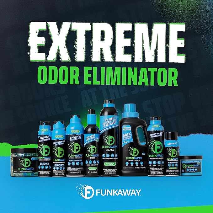 FunkAway 420 Pump Spray, 1 oz., Eliminate Extreme 420 Odors in the Air, Ideal for Refreshing Cars, Bathrooms, Basements and Dorm Rooms; Travel Size for On The Go (Pack of 2)